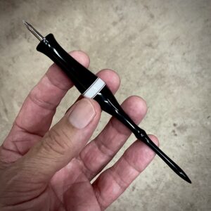 Faux Greenstone Resin Oblique Calligraphy Pen DIY