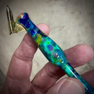 "Painted Lady Dragon" Oblique Calligraphy Pen