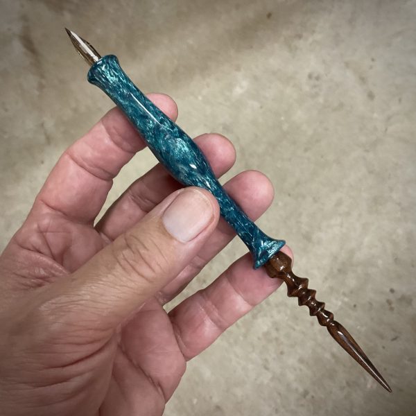 "Rushing Waters" Straight Pen; Professional Handmade Calligraphy Pen