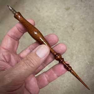 "Elegant Mahogany" Professional Handmade Calligraphy Pen (straight pen)