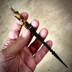 "Tortoise Shell and Ribbed Ebony"