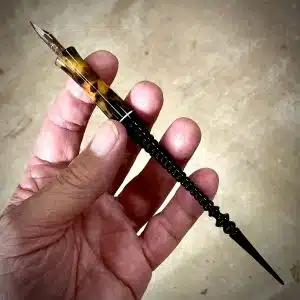 "Tortoise Shell and Ribbed Ebony"